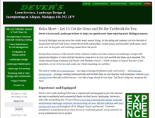 Tablet Screenshot of deverslawnlandscape.com